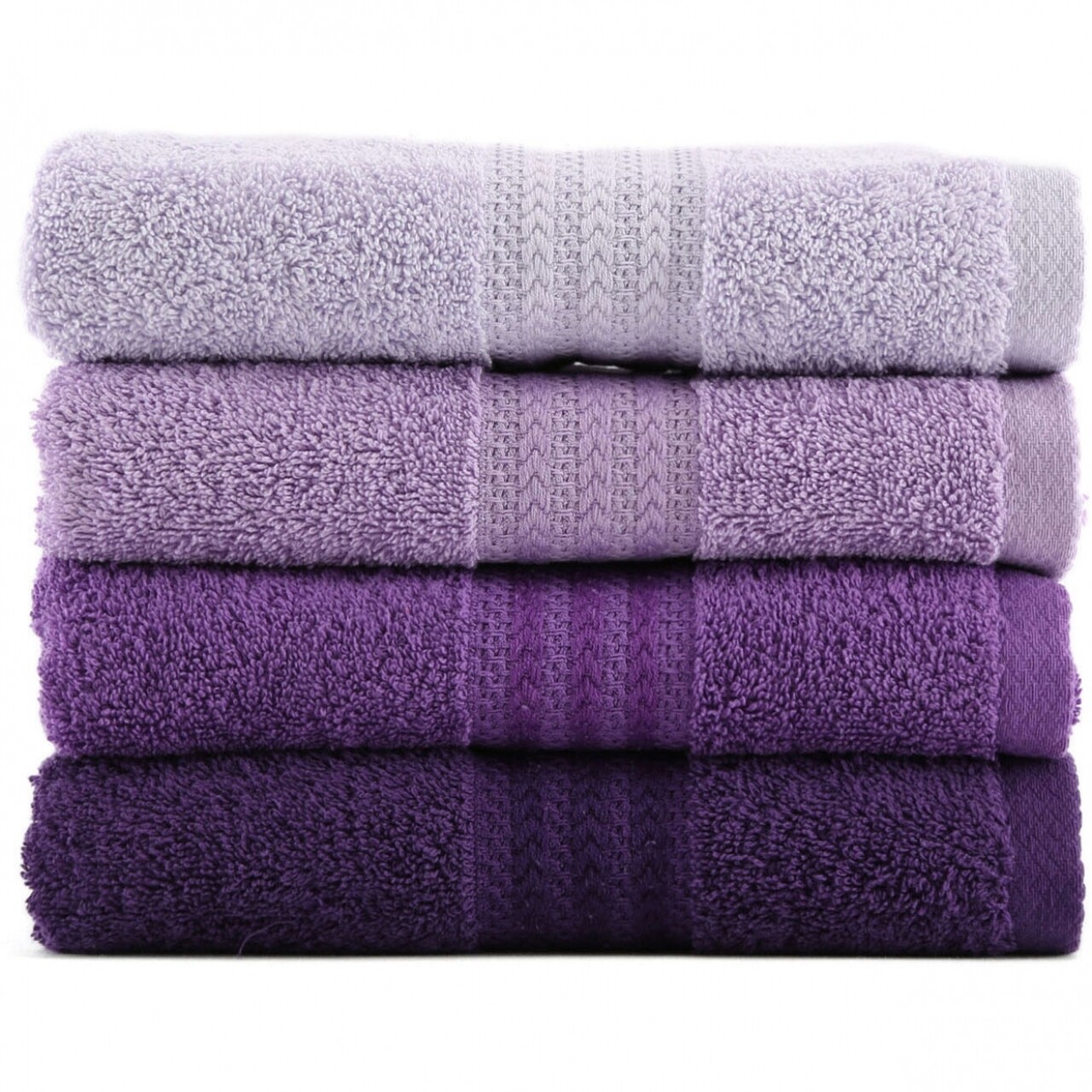 Set 4 prosoape de maini Lilac Delight, Hobby,  50 x 90 cm, 100% bumbac, mov - imagine 6